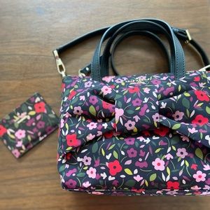 Kate Spade Boho Floral Bag and Card Holder